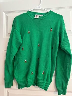 Vintage Mickey Mouse Embroidered Crewneck Sweater